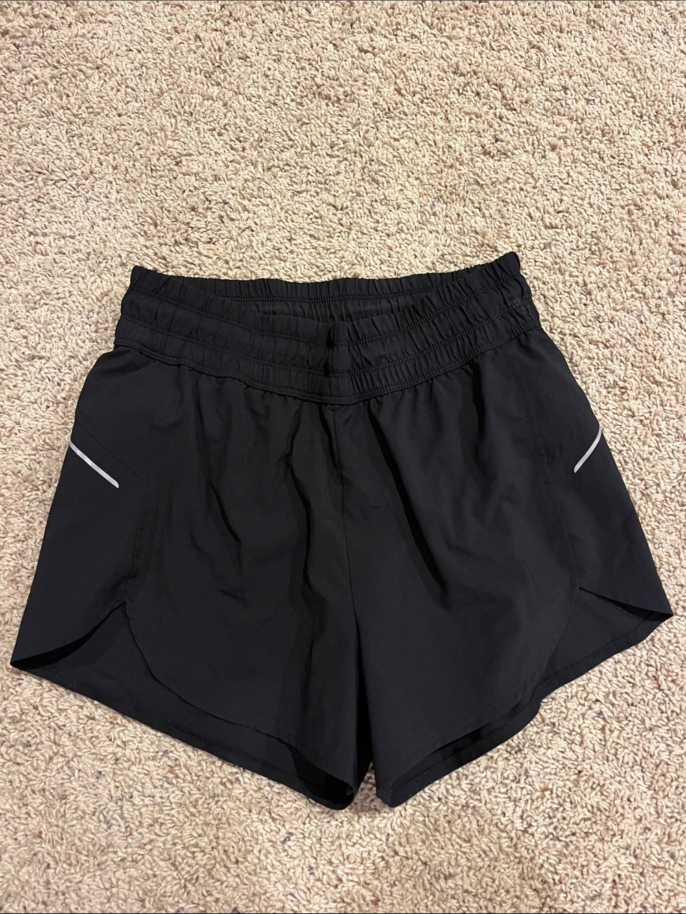 all in motion Black Women's Athletic Shorts with Reflective Accents